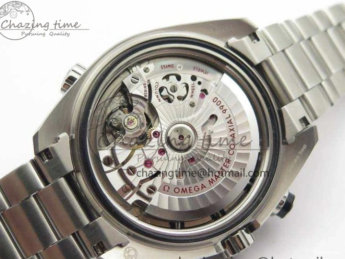 0120 FastDry Planet Ocean Master Chrono SS OM 1:1 Best Edition Black Dial On SS Bracelet A9900 V 8112